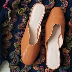 LOEFFLER RANDALL block-heel patent-leather mules